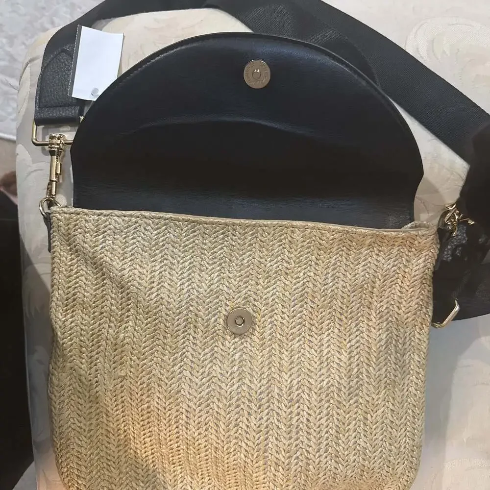 Ahdorned Camilla Raffia Crossbody Bag‎